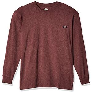 Dickies Groot en lang herenshirt met lange mouwen, zware ronde hals, L