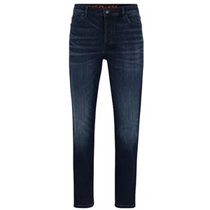 HUGO Heren 634 Blue Tapered-Fit Jeans van comfortabel stretch-denim, Navy415, 35W x 34L