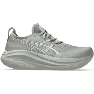 ASICS Gel-Nimbus 27 Hardloopschoenen voor heren, Seal Grijs/Lake Grey, 15