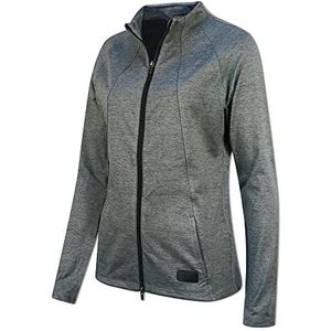 PUMA Dames Cloudspun W Warm Up Jacket Trui, Black Heather, XS