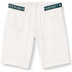 Hackett London Tape Shorts voor jongens, Wit, 15 Jaren