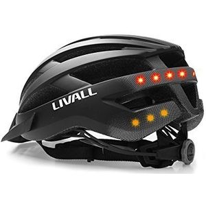LIVALL MT1 Neo - Slimme fietshelm met remlicht en led-lichtsysteem, SOS-alarmsysteem, multimedia-eenheid en handsfree maat 54-58 cm, M,in mat zwart