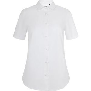 VELILLA 405018S shirt met korte mouwen van stretchstof voor dames, wit, maat XL, Wit, XL