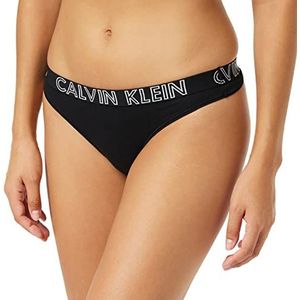 Calvin Klein Dames String Thong met stretch, zwart (black), XS, zwart, XS