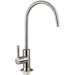 iSpring GA1-BN zware loodvrije omgekeerde osmose kraan voor RO drinkwaterfiltersystemen, geborsteld nikkel
