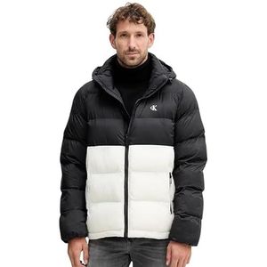 Calvin Klein - LS Nylon Color Bock Lv 04Rd 527G - Gewatteerd Pufferjack - Zwart