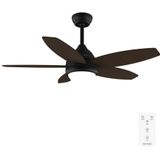 Cecotec - EnergySilence Aero 4200 - Plafondventilator - Zwart en Donker Hout - 53 W - Diameter 106 cm - Met Licht en Timer