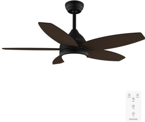 Cecotec - EnergySilence Aero 4200 - Plafondventilator - Zwart en Donker Hout - 53 W - Diameter 106 cm - Met Licht en Timer