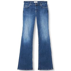Pinko Frida Flare Denim Blue Stretch Jeans voor dames, Pjc_wash medium donker, 25