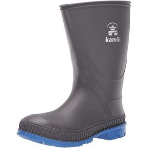 Kamik Stomp-rubberlaarzen voor kinderen, Regenlaarzen Kind, Laarzen, Uniseks, Grijs Charcoal Blue Cib, 22 EU