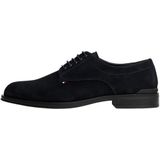 TOMMY HILFIGER - Veterschoen - Zwart - Leer - Casual schoenen