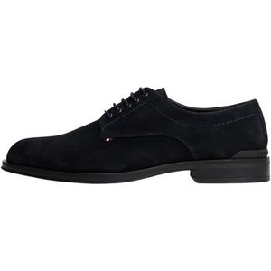 TOMMY HILFIGER - Veterschoen - Zwart - Leer - Casual schoenen