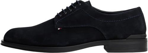 TOMMY HILFIGER - Veterschoen - Zwart - Leer - Casual schoenen