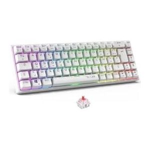 Keyz - Titanium WL - Draadloos Mechanisch Toetsenbord - Wit - 65% Formaat