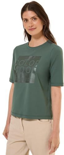 Cecil T-shirt voor dames, Dark Balmy Khaki, L