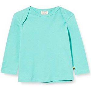 loud + proud Meisjesshirt Single Jersey Organic Cotton shirt met lange, groen (mint Min), 74/80 cm