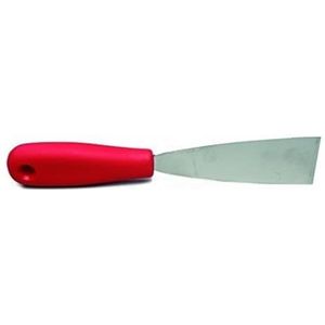 Maya Professional Tools 88040-3 spatel, roestvrij staal, flexibel met plastic handvat, FBK/levensmiddelhygiëne, 40 mm, rood