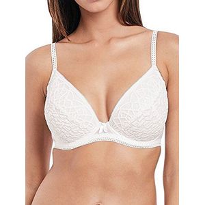 Freya Soiree Lace Padded Plunge Bra voor dames, Wit, 70D