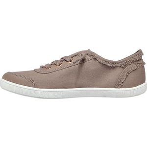 Skechers Dames B Cute-Frayed Canvas Slip On Sneakers, taupe, 37.5 EU