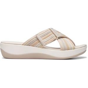 Clarks - Arla Wave - Sandalen - Beige - Stof - Casual