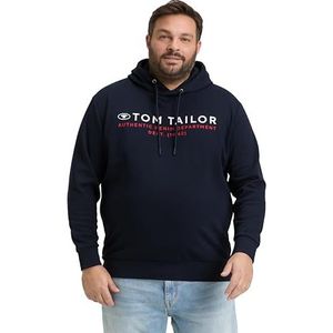 TOM TAILOR Plussize sweatshirt voor heren, 10668 - Sky Captain Blue, 4XL Grote maten