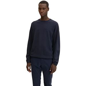 TOM TAILOR Denim Uomini Basic gebreide trui 1032313, 10668 - Sky Captain Blue, S