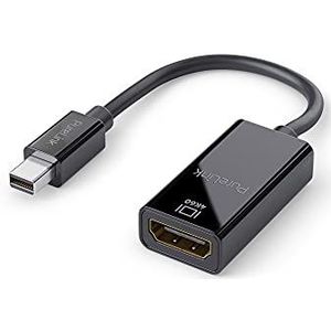 PureLink Mini DisplayPort naar HDMI-adapter, 4K Ultra HD 60Hz, 18GB/s bandbreedte, vergulde stekkercontacten, 0,15m, zwart