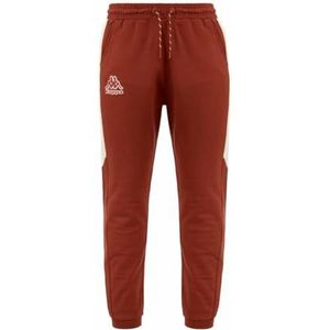 Kappa - Frego - Broek - Rood - Regular Fit - Mannenbroek van Geborsteld Fleece