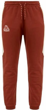 Kappa - Frego - Broek - Rood - Regular Fit - Mannenbroek van Geborsteld Fleece