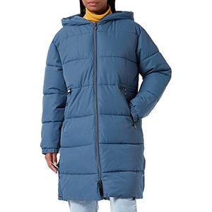 Dare 2b Indulgent Jacket Womens Long Coat Jacket waterafstotende gerecyclede stof - volledige rits met 2 lage zakken met rits, capuchon en elastische manchetten