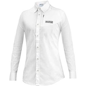 Sparco 01369BI3M, shirt met lange mouwen, maat M, wit, uniseks, volwassenen, meerkleurig, 42/50 EU