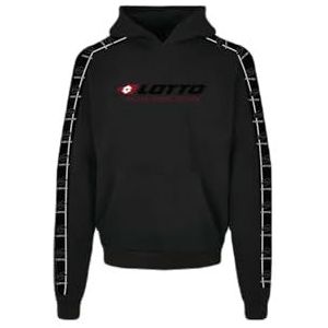 LOTTO Sweatshirt met capuchon voor heren, Zwart, M