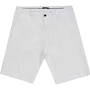 Gianni Lupo Heren GL5039BD Casual Shorts, Wit, 48, wit