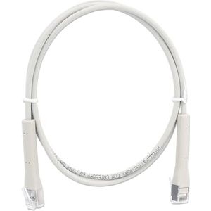 Intellinet Cat6a F/FTP FlexiBoot Slim Netwerk Patchkabel, 0,5 m, Grijs