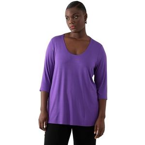 Ulla Popken - T-shirt - Lila - Dames