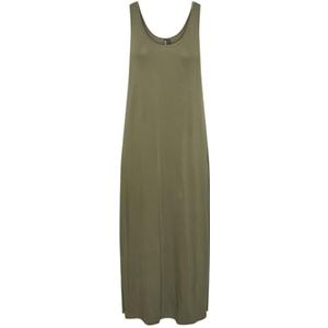 PIECES Pcsofia Tankle Dress Noos Bc maxi-jurk voor dames, diep lichen green, XL