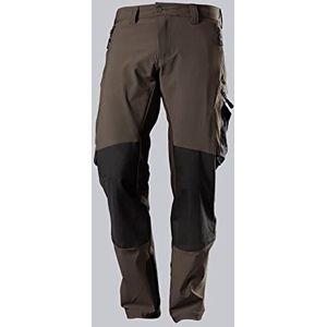 BP 1861 620 Superstretch broek 92% polyamide, 8% elastaan bruin/zwart, maat 52l