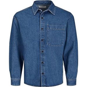 Bestseller A/S JJICREEK JJSHIRT AA 199 NOOS overhemd voor heren, medium blue denim, XL, blauw (medium blue denim), XL