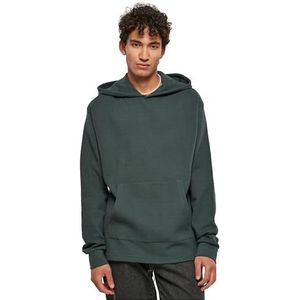 Urban Classics Heren oversized wafle hoodie sweatshirt, bottlegreen, XL, groen (bottle green), XL
