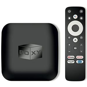 BOXY Android TV 11 Box | Mediaspeler | Dune HD Media Center | Chromecast | Netflix in 4K Dolby Vision & Atmos | VP9 profile2, MKV/ISO DV P7 FEL AFR, HDR10+, DTS, USB 3.0, Wi-FI, Bluetooth 5, Voice