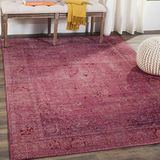Safavieh tapijt, modieus, geweven, polyester, loper in fuchsia/meerkleurig 120 X 180 cm Rouge/Rouge