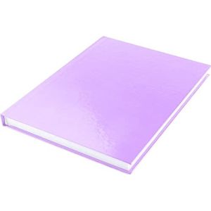 Dummyboek K5355 Kangaro schetsboek, A5 blanco met paars pastel hardcover, 80 vellen 100 gram wit zuurvrij papier