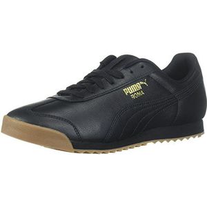 Puma Roma Sneaker voor heren, Zwart Teamgold, 42.5 EU