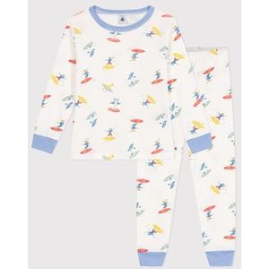 Petit Bateau Pyjama voor kinderen en jongeren, Wit/Veelkleurig., 4 Jaar