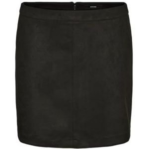 VERO MODA CURVE Dames Vmcdonnadina Short Rok Cur Noos Rock, zwart, 44 grote maten