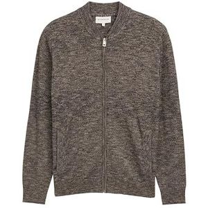 TOM TAILOR Gebreide herenjas, 38690 - Bruin Navy Multicolor, XXL