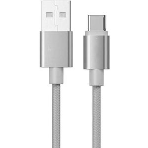 Levitantes Zilver USB naar type C kabel oplaadkabel 1 meter USB naar type C kabel Platinum USB naar type C snel opladen