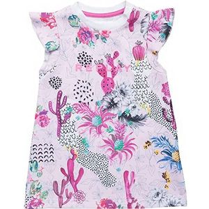 REPLAY Jurk voor meisjes, 010 All Over Pink Tropics, 24 Maanden