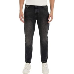 DeFacto Heren jeans - hoogwaardige jeans broek voor heren, zwart, 28