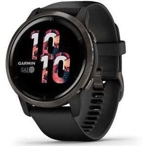 GARMIN Venu 2, Health Smartwatch, GPS, Ultrascherp, 1,3-inch AMOLED-Scherm, Fitness en Gezondheidsfuncties, 25 Sport-Apps, Muziekopslag, Garmin Pay (Gereviseerd)